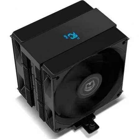 Nox Ventilador con Disipador CPU Nox Hummer H-200 LCD con Pantalla, 2 Ventiladores PWM 120mm, 6 Heatpipes, Compatible con Intel y AMD, Modelo NXHUMMERH200LCD